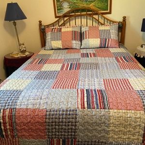 Quilt set, patriotic, queen size
